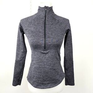 DSG Purple Heather Long Sleeve Fitted Pullover 1/2 Zip Long Sleeve Top Womens XS